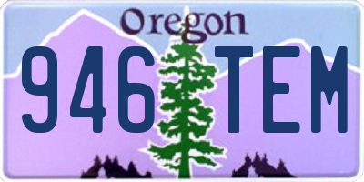 OR license plate 946TEM