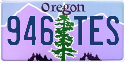 OR license plate 946TES