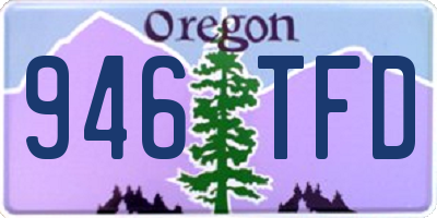 OR license plate 946TFD