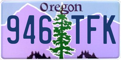OR license plate 946TFK