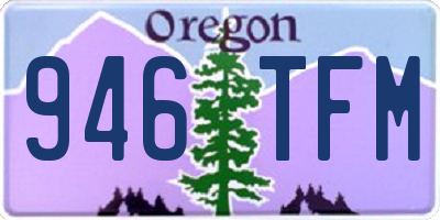 OR license plate 946TFM