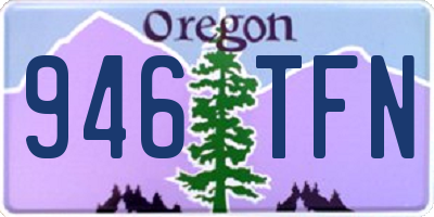 OR license plate 946TFN