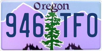 OR license plate 946TFO