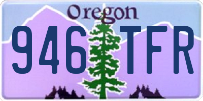 OR license plate 946TFR