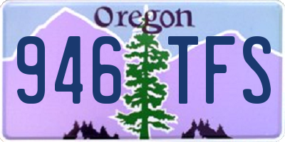 OR license plate 946TFS