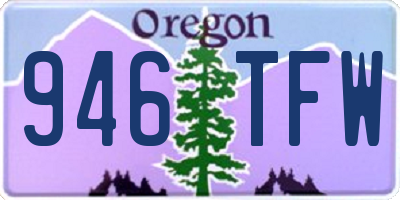 OR license plate 946TFW