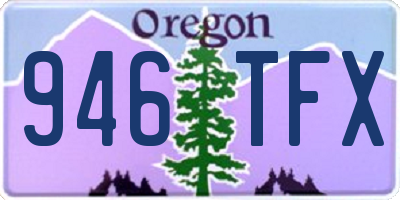 OR license plate 946TFX