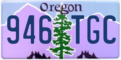 OR license plate 946TGC