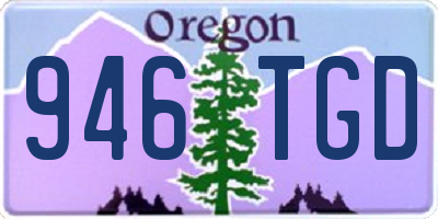 OR license plate 946TGD