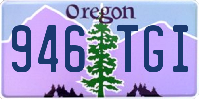OR license plate 946TGI