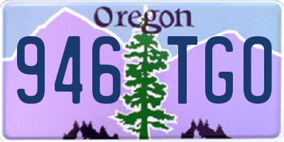 OR license plate 946TGO