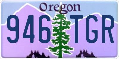 OR license plate 946TGR