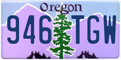 OR license plate 946TGW
