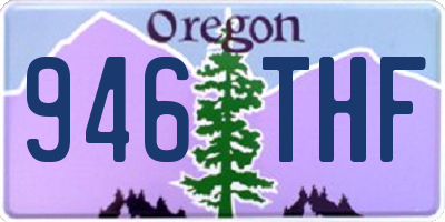 OR license plate 946THF
