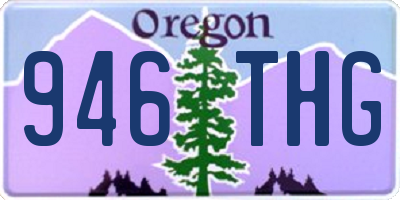 OR license plate 946THG