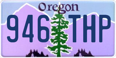 OR license plate 946THP