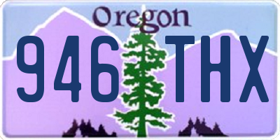 OR license plate 946THX