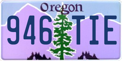OR license plate 946TIE