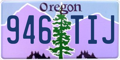 OR license plate 946TIJ