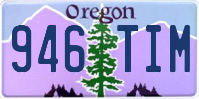 OR license plate 946TIM