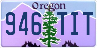 OR license plate 946TIT