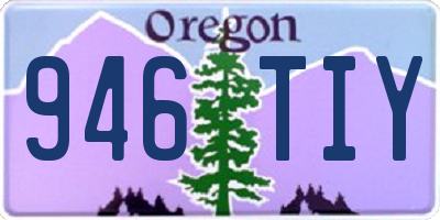 OR license plate 946TIY