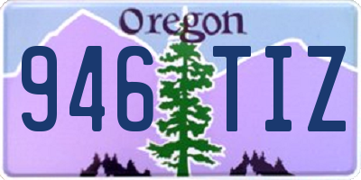 OR license plate 946TIZ