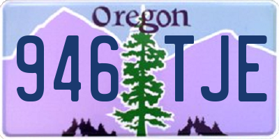 OR license plate 946TJE