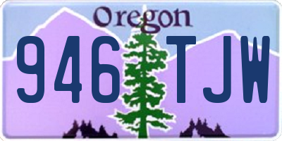 OR license plate 946TJW