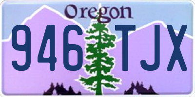 OR license plate 946TJX