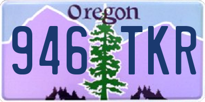 OR license plate 946TKR