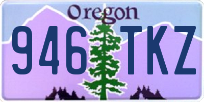 OR license plate 946TKZ