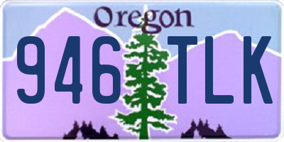 OR license plate 946TLK