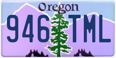 OR license plate 946TML