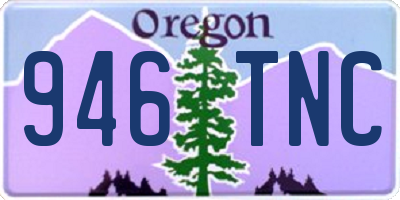 OR license plate 946TNC