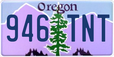OR license plate 946TNT