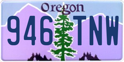 OR license plate 946TNW