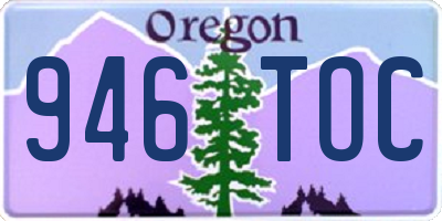 OR license plate 946TOC