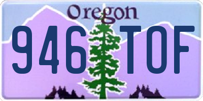 OR license plate 946TOF