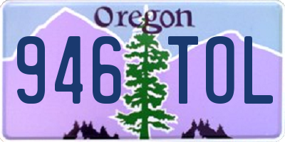 OR license plate 946TOL
