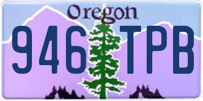 OR license plate 946TPB