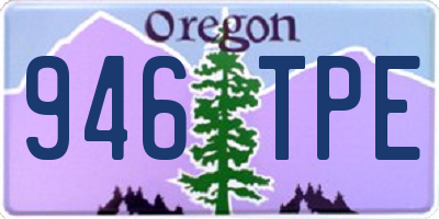 OR license plate 946TPE