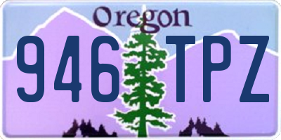 OR license plate 946TPZ