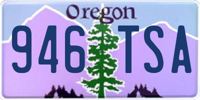 OR license plate 946TSA