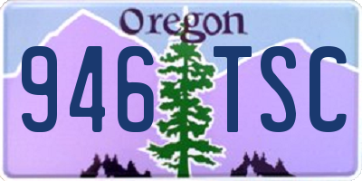 OR license plate 946TSC