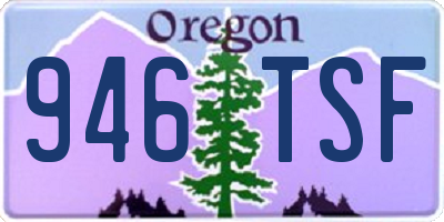 OR license plate 946TSF