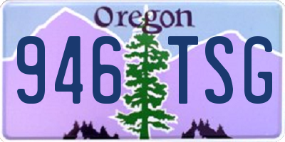 OR license plate 946TSG