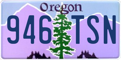 OR license plate 946TSN