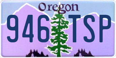 OR license plate 946TSP