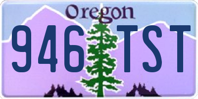 OR license plate 946TST